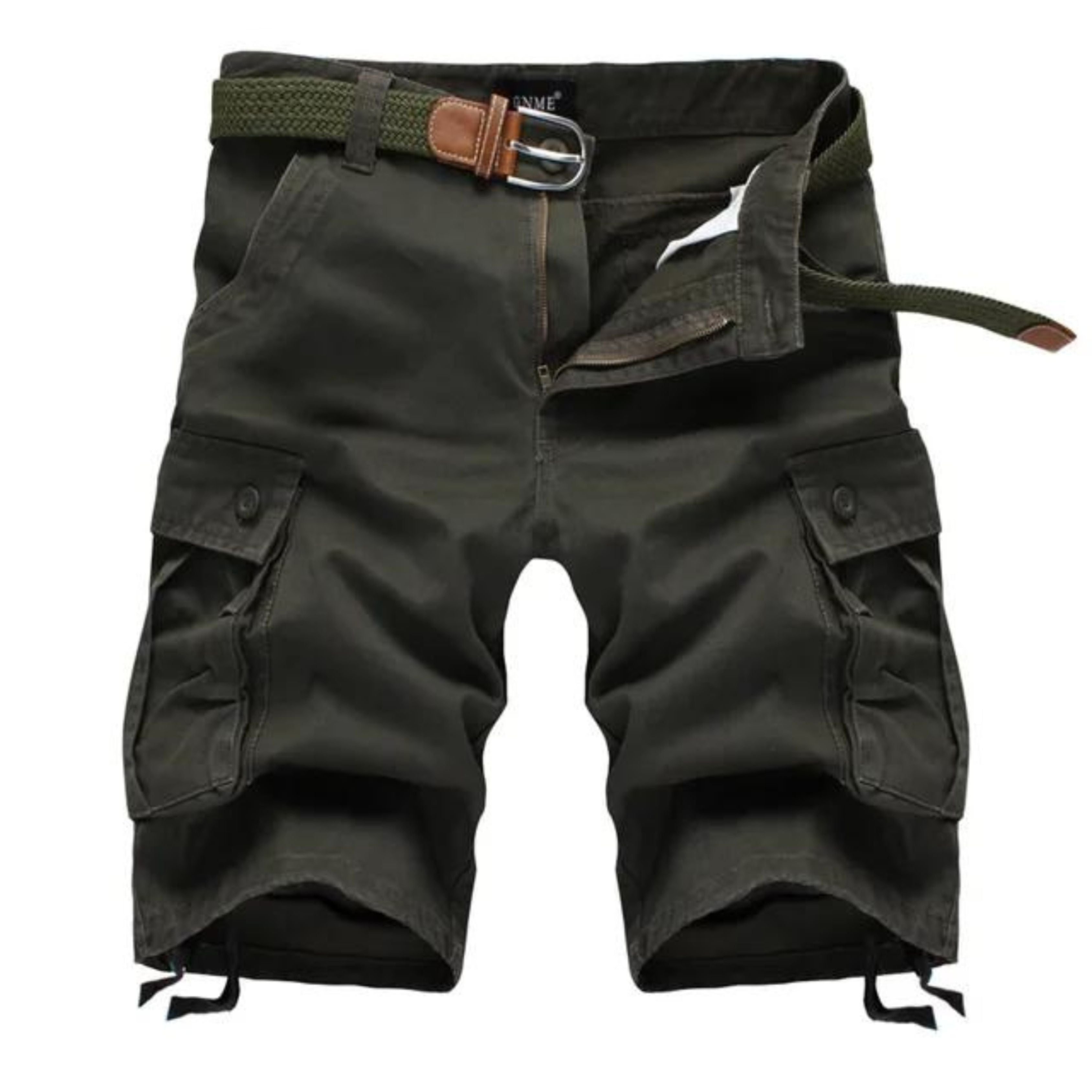 Cargo Shorts - Men's Tactical Long Leisure Shorts with Belt
