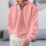 Polo Sweater - Men's Oversized Collared Pullover