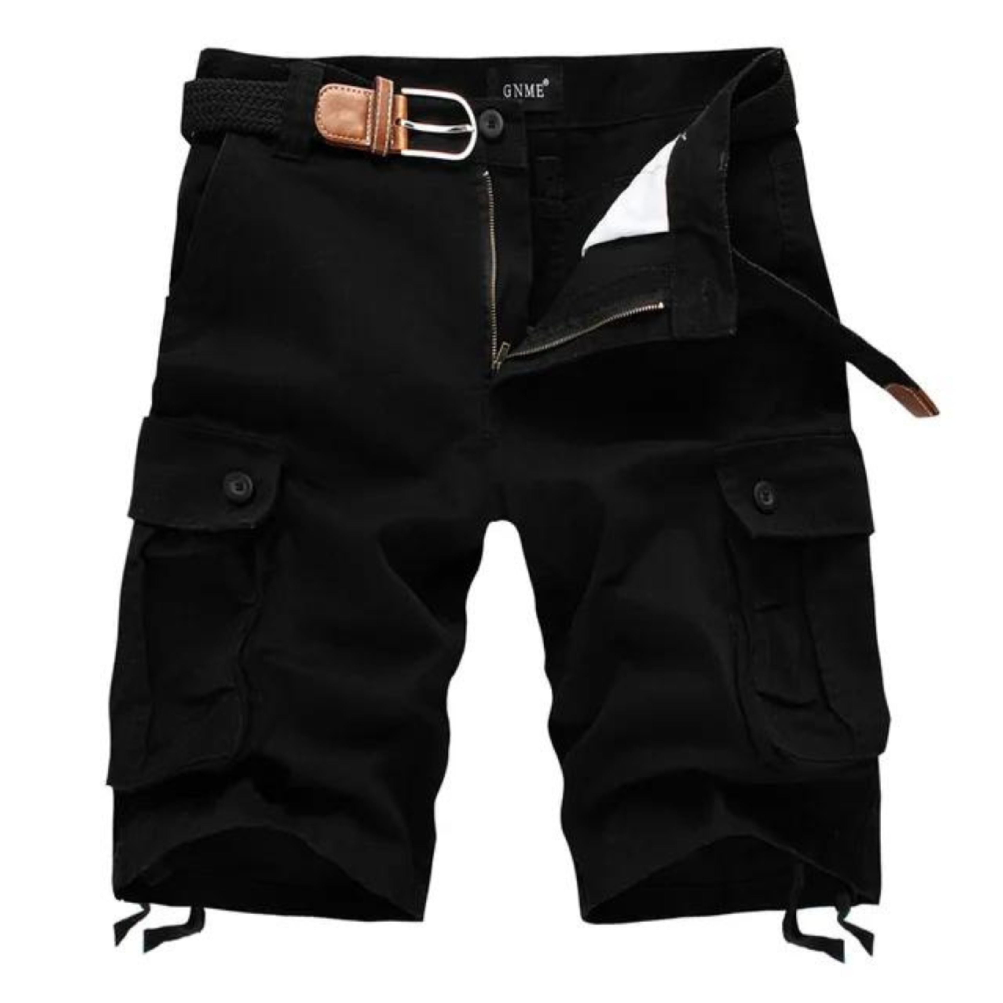 Cargo Shorts - Men's Tactical Long Leisure Shorts with Belt