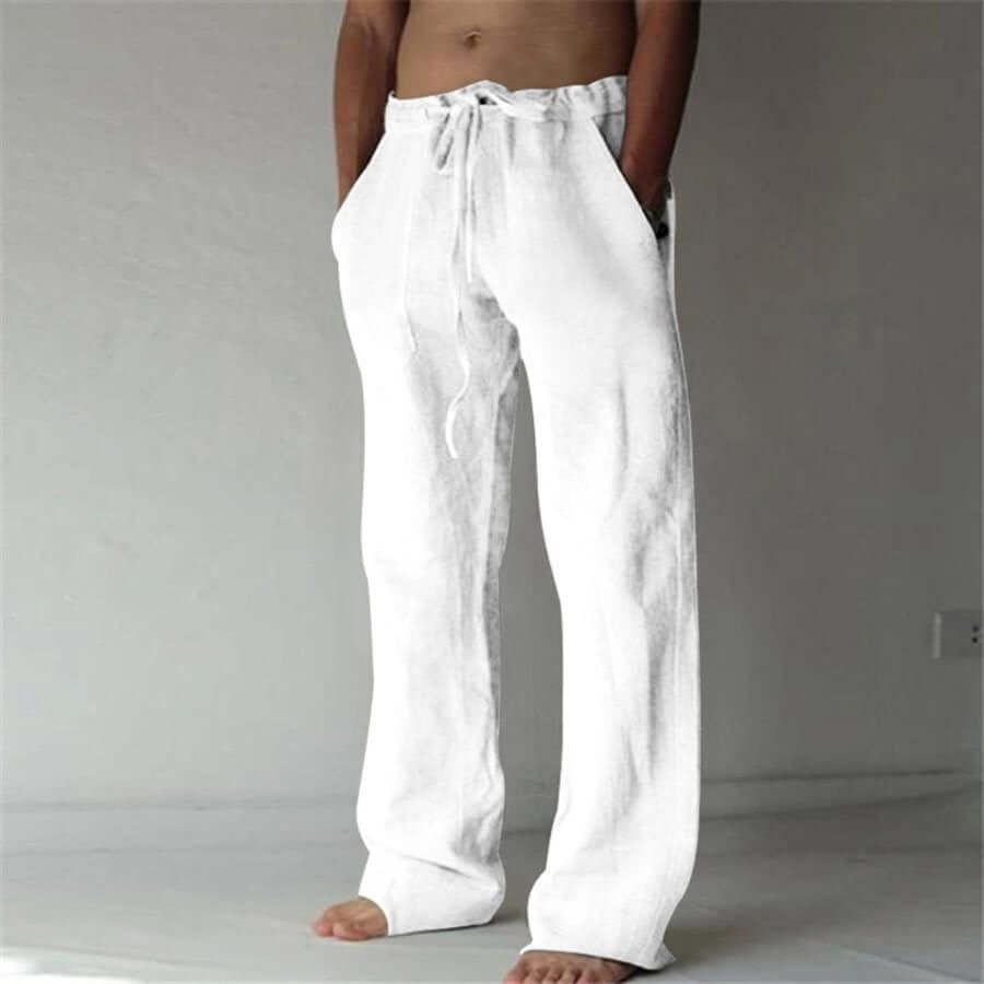 Linen Pants - Loose Fit - Drawstring - Summer Pants - Men's Trousers
