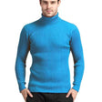 Roll Neck Jumper - Men's Slim Fit Knitted Turtleneck Sweater