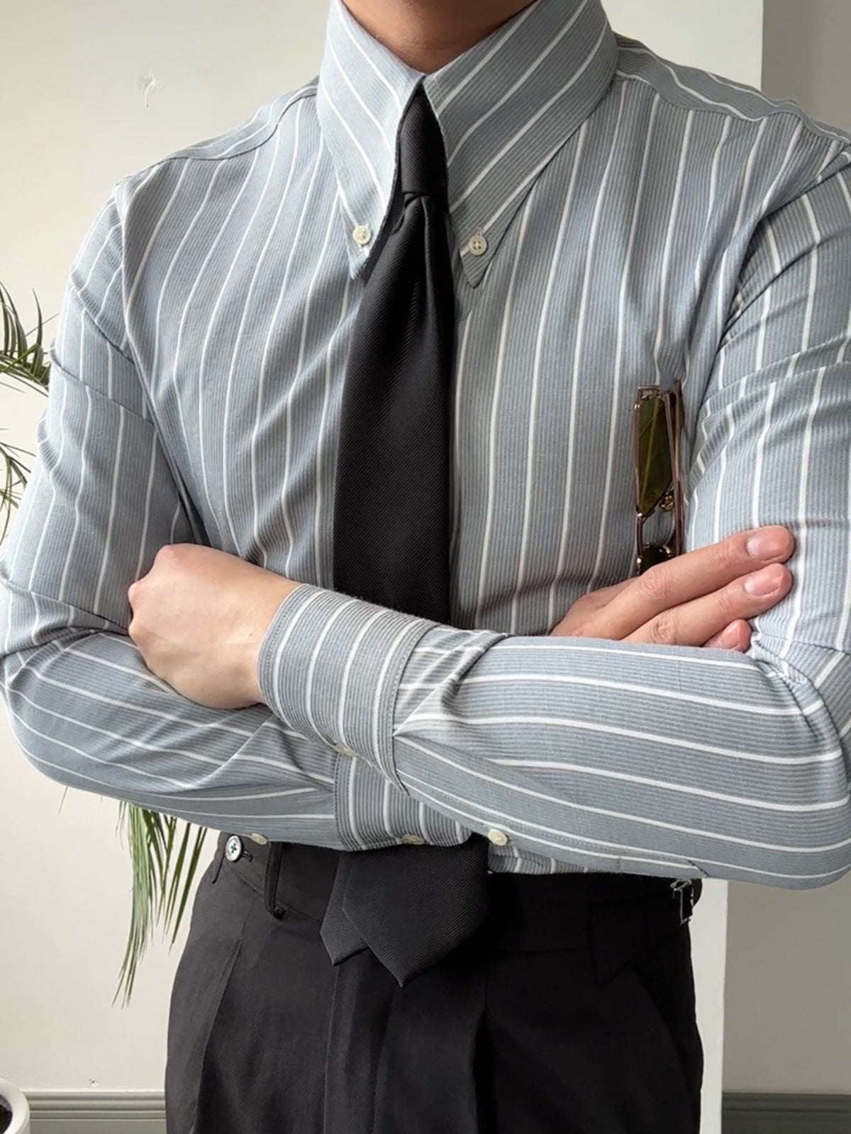 Oxford Shirt | Striped | Slim Fit | Button-Up Shirt | Dress Shirt 