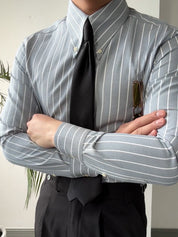 Oxford Shirt | Striped | Slim Fit | Button-Up Shirt | Dress Shirt 