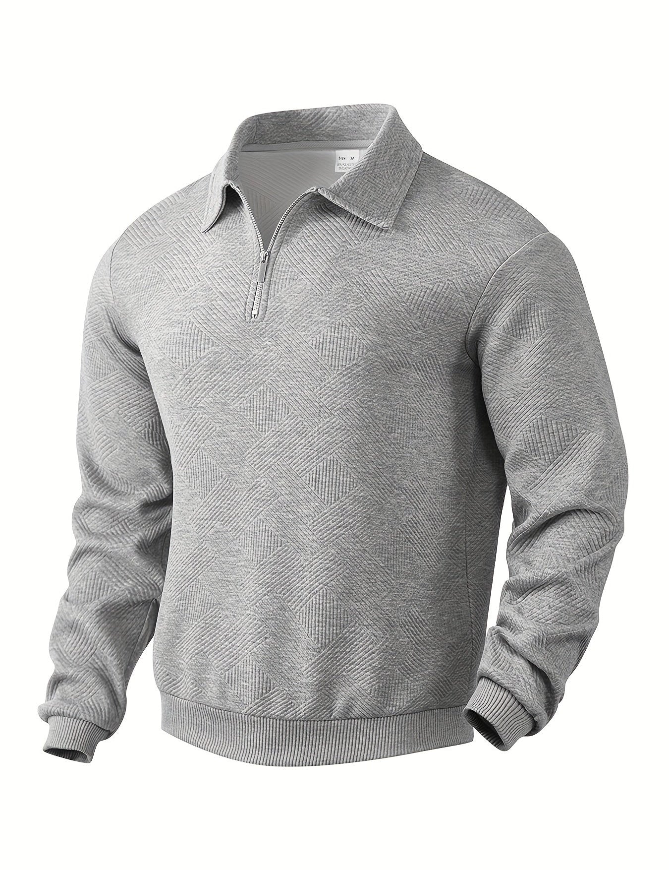 Quarter Zip Sweatshirt | Collared | Regular zip | Mens Half Zip Pullover | Men's Clothing