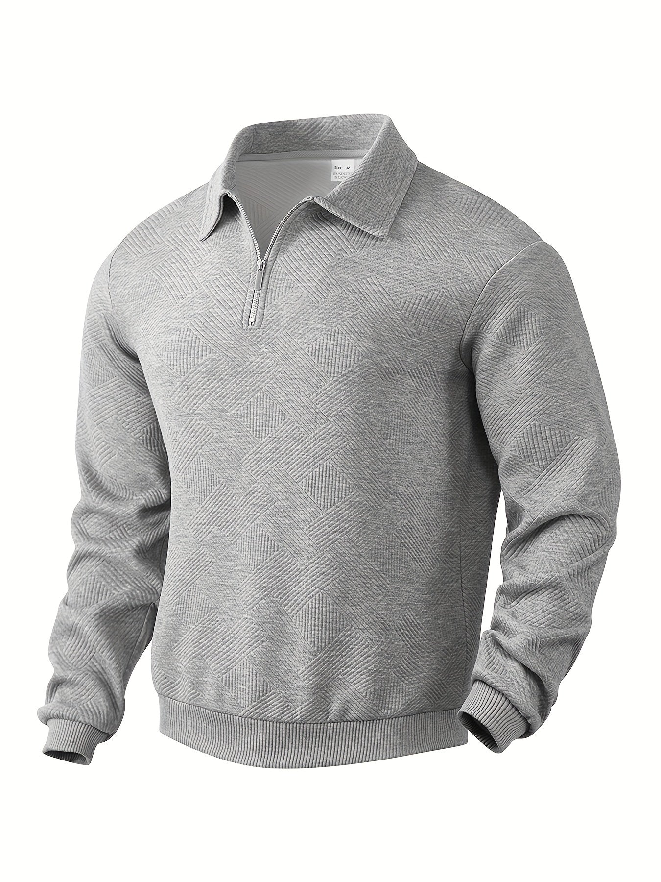 Quarter Zip Sweatshirt | Collared | Regular zip | Mens Half Zip Pullover | Men's Clothing
