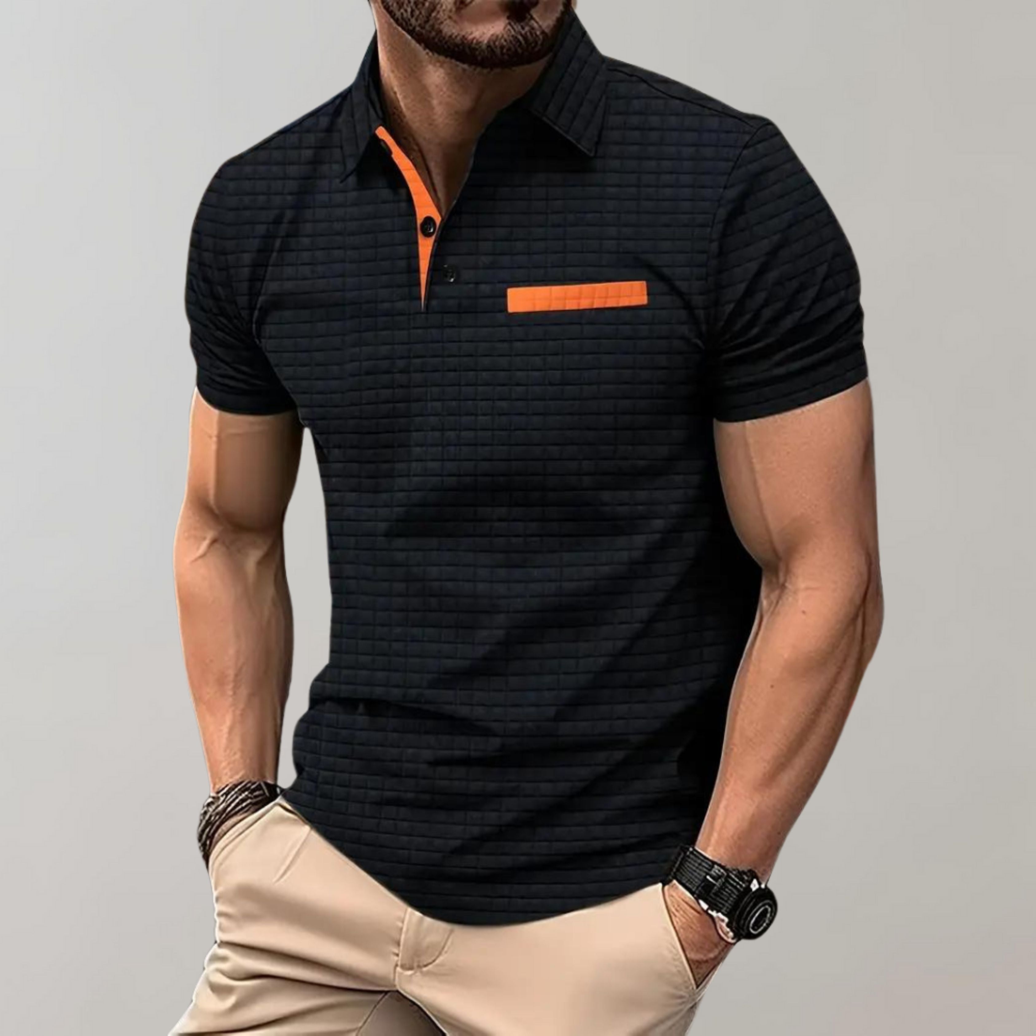 Polo T-Shirt | Button Neck | Breast Pocket | Collared T-Shirt | Men's Polo Shirts