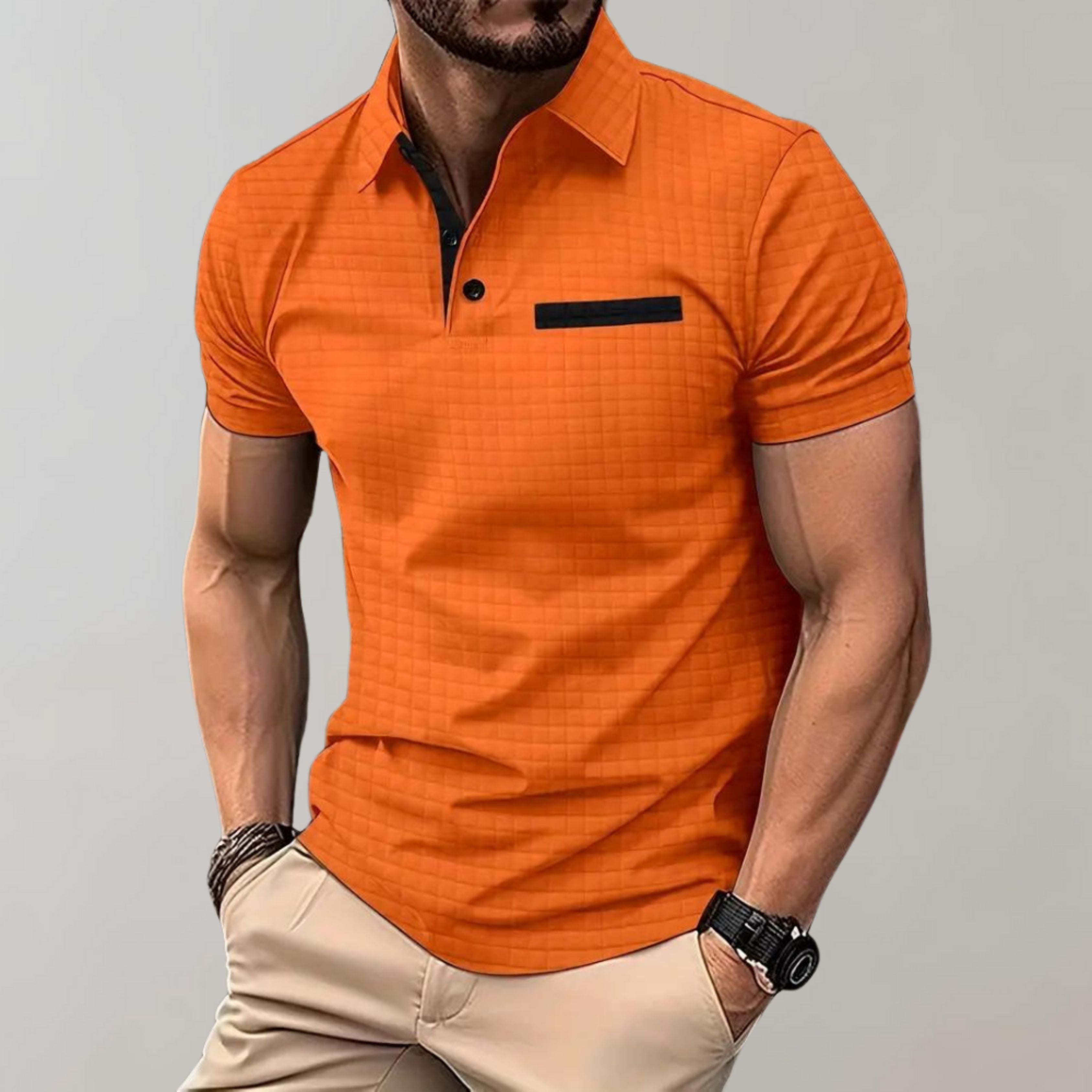 Polo T-Shirt | Button Neck | Breast Pocket | Collared T-Shirt | Men's Polo Shirts