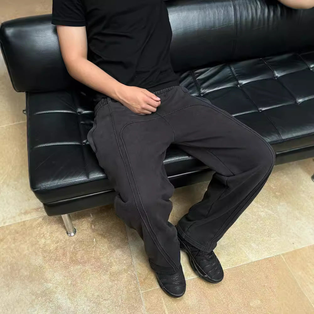 Straight Leg Joggers | Drawstring | Baggy | Straight Leg Sweatpants | Men's Joggers