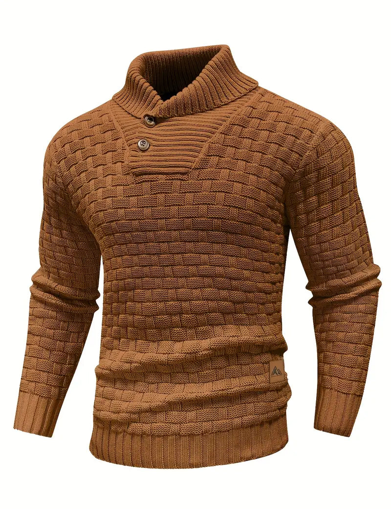 Knitted Sweater | Roll Neck | Chunky | Knitted Jumper | Men's Clothing