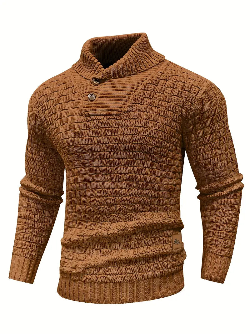 Knitted Sweater | Roll Neck | Chunky | Knitted Jumper | Men's Clothing