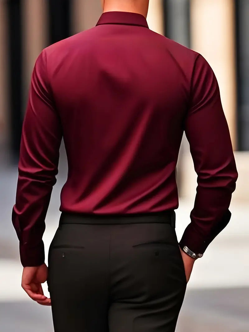 Non Iron Shirt | Wrinkle Free | Slim Fit | Button-Up Shirt | Men's Shirts