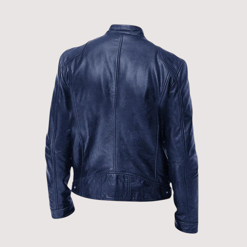 Leatherette Jacket - Regular Fit - Vegan Leather - Biker Jacket - Men's Leather Jacket