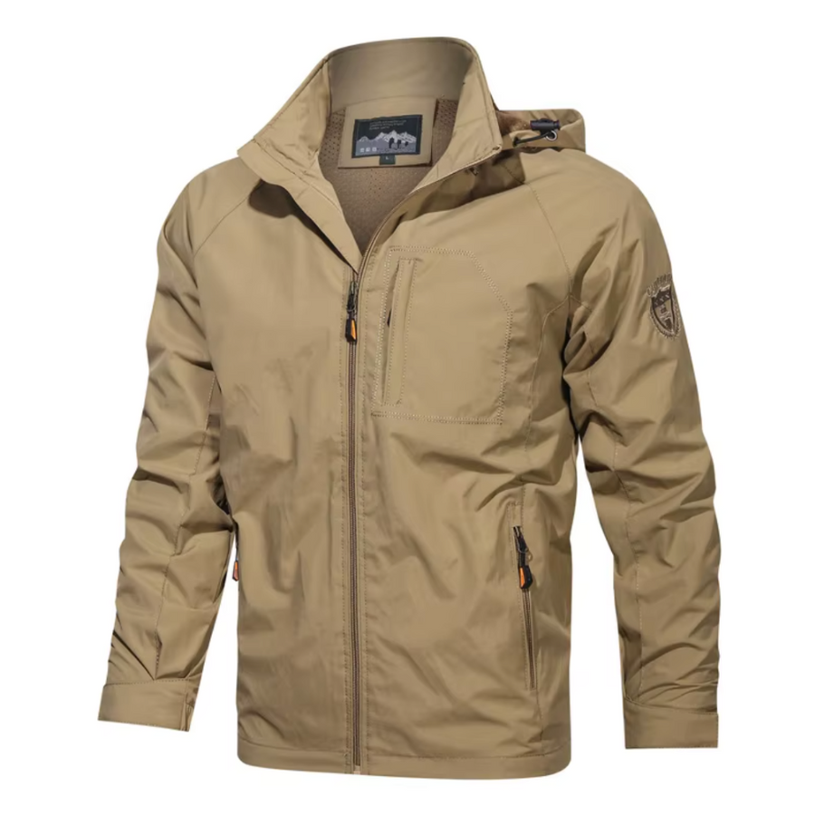 Windbreaker Jacket - Men's Hooded Waterproof Outdoor Jacket 