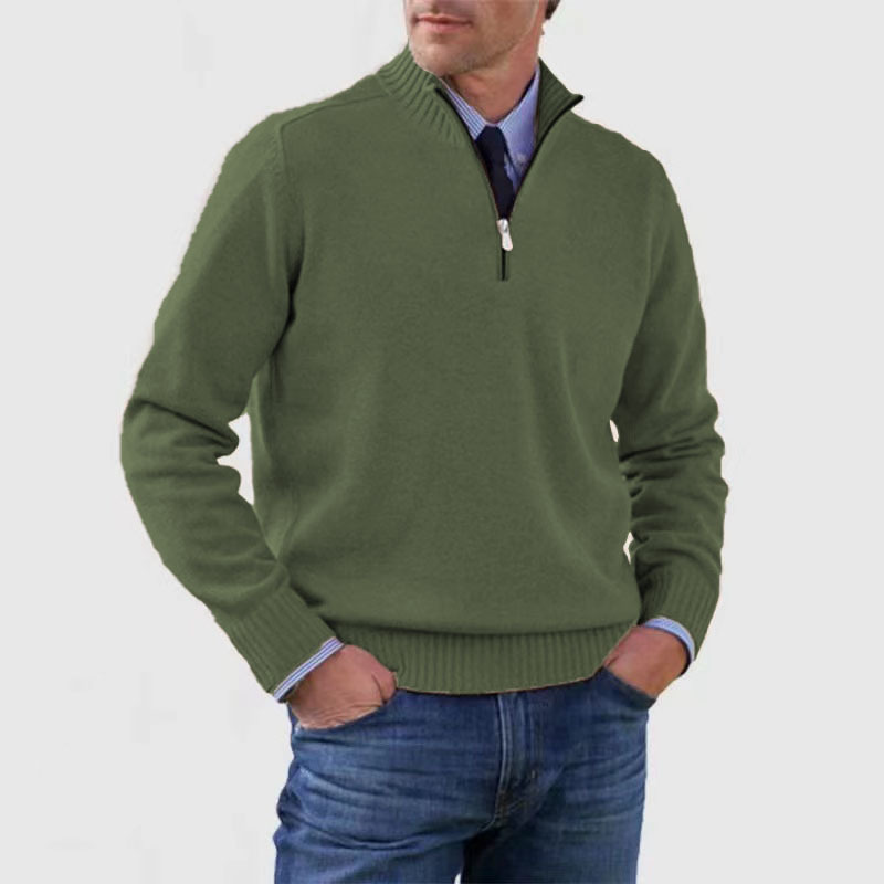 Men's Half Zip Pullover | Knitted | Long Sleeve | Quarter Zip Jumper | Men's Quarter Zip Sweaters
