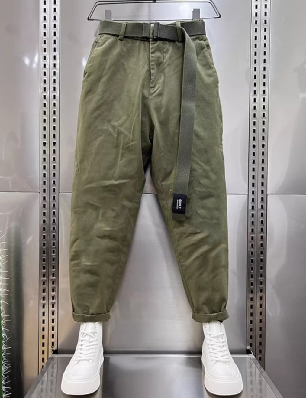 Baggy Pants | Slouchy | Belt | Loose Fit Pants | Men's Pants