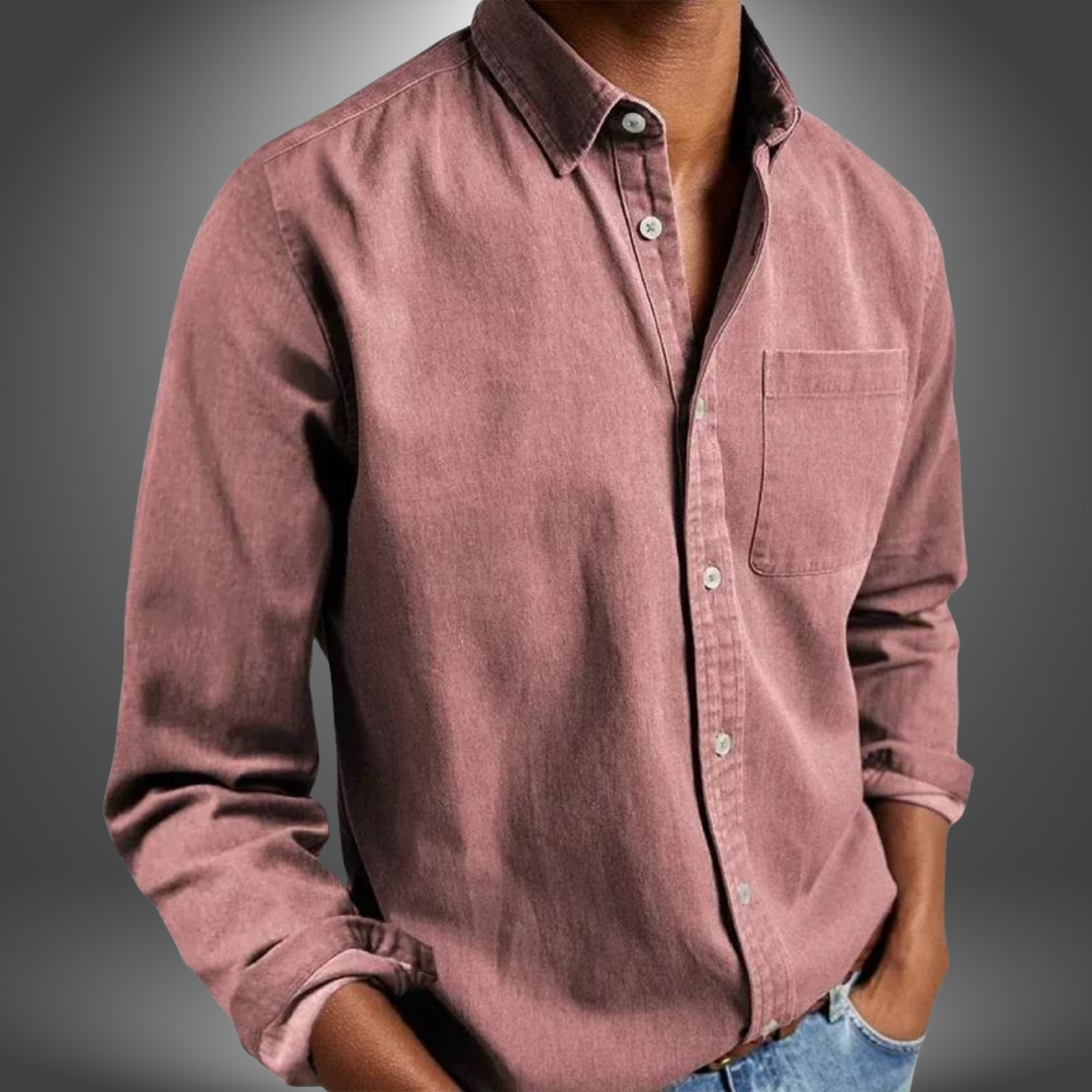 Denim Shirt | Long Sleeve | Regular Fit | Button-Up Shirt | Men's Shirts