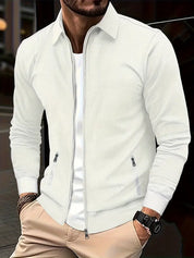 Men's Zip Up Sweatshirt - Full Zip - Pockets - Zip Up Sweater - Men's Jacket