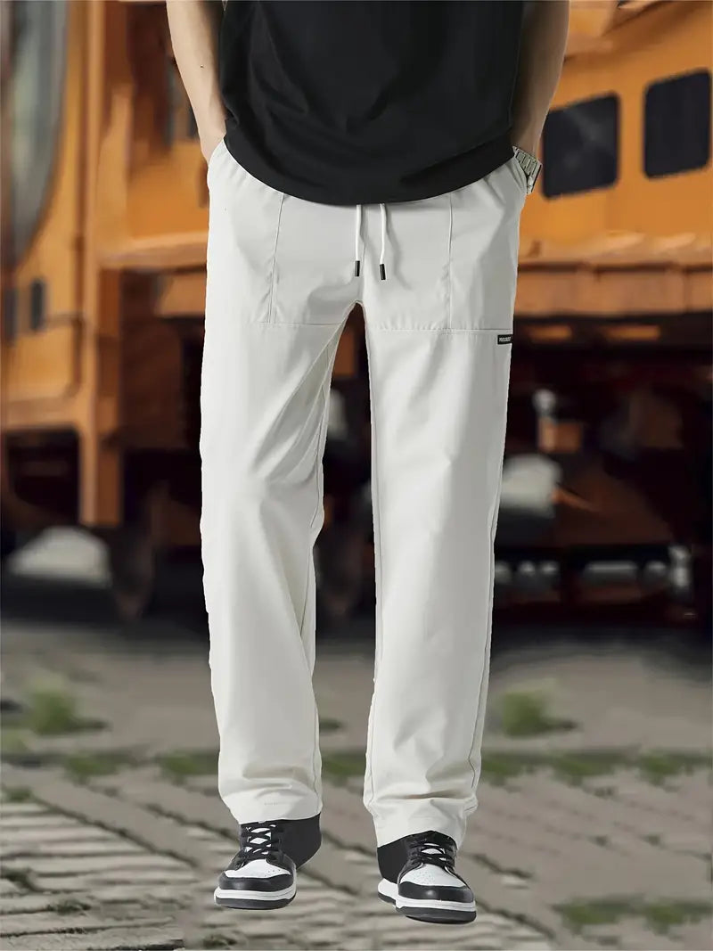 Track Pants | Drawstring | Leisure | Straight Leg Pants | Men's Trousers