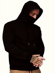 Hoodie with Face Mask | Regular Fit | Pocket | Pullover Hoodie | Men's Hoodie