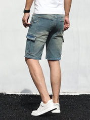 Denim Cargo Shorts | Casual | Stretch | Denim Shorts | Men's Shorts