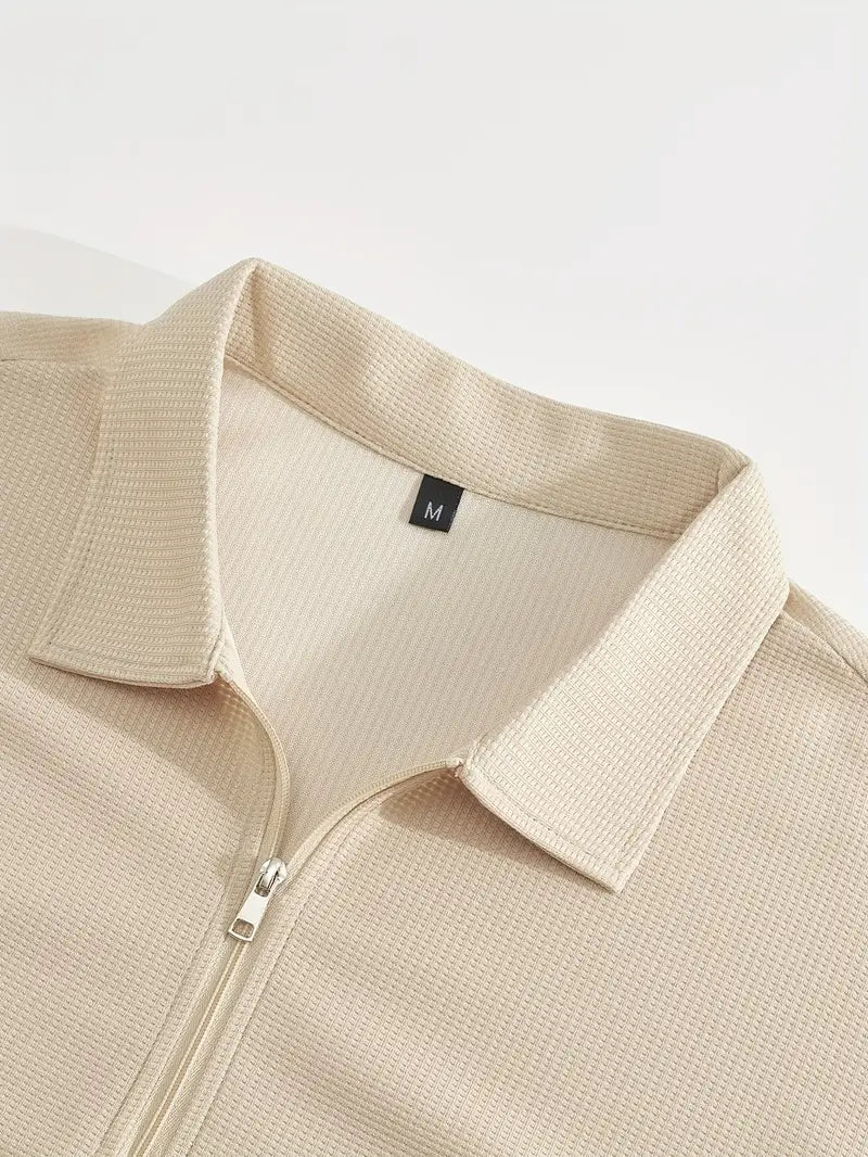 Shirt and Pants Set - Short Sleeve - Polo Shirt - Two-Piece Set - Men's Clothing