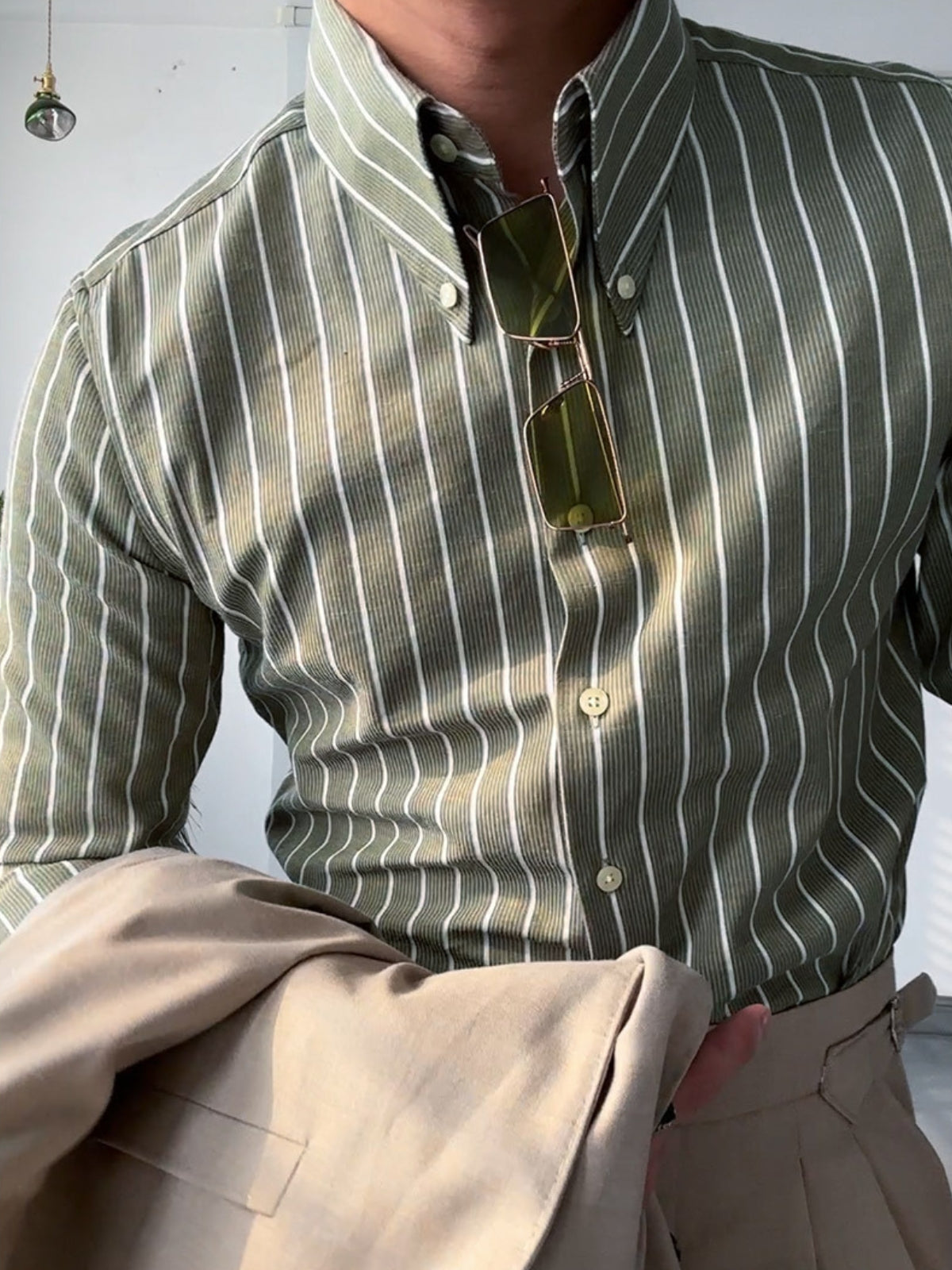 Oxford Shirt | Striped | Slim Fit | Button-Up Shirt | Dress Shirt 