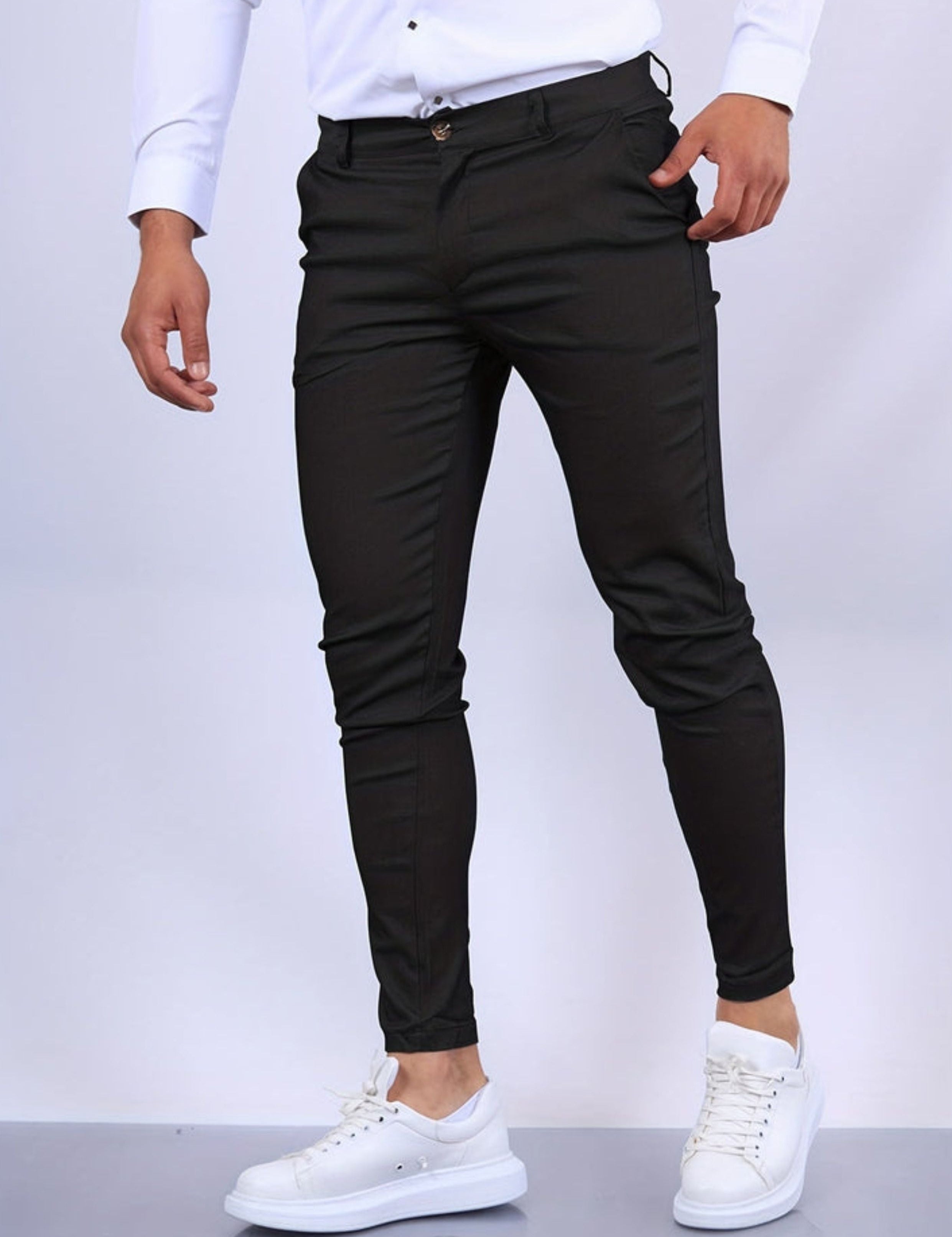 Skinny Chinos - Men's Casual Stretch Slim Fit Chino Pants