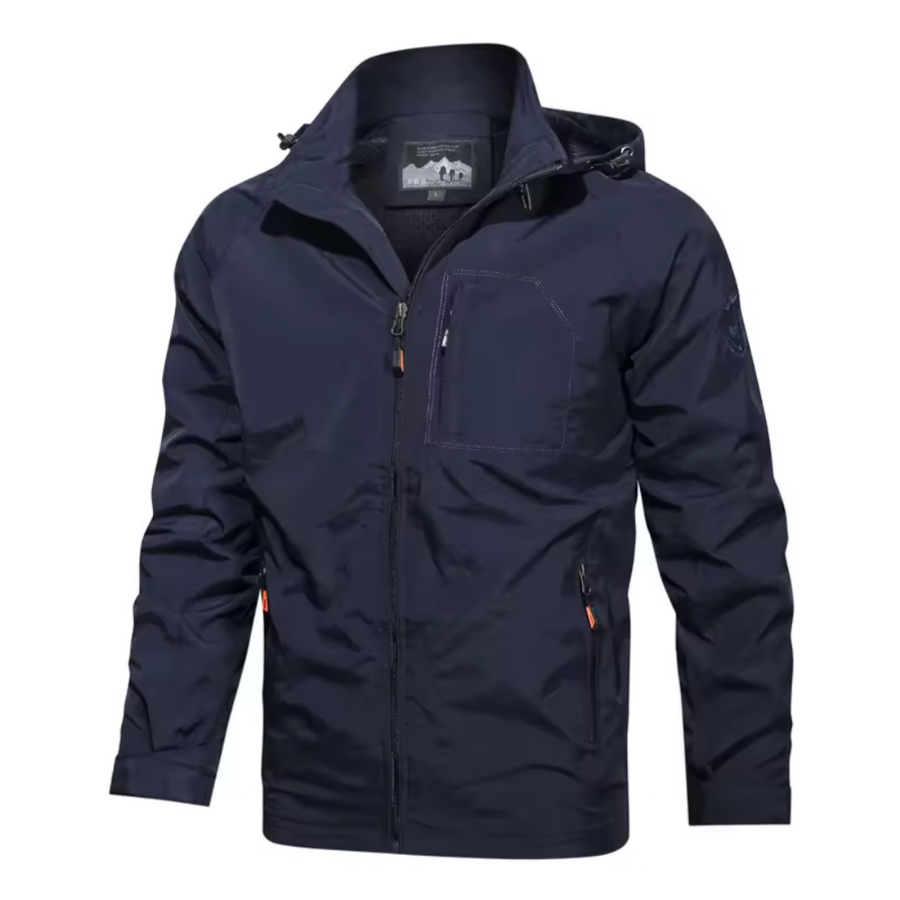 Windbreaker Jacket - Men's Hooded Waterproof Outdoor Jacket 