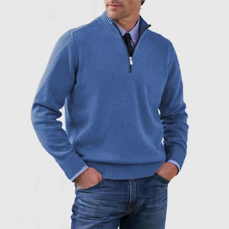 Men's Half Zip Pullover | Knitted | Long Sleeve | Quarter Zip Jumper | Men's Quarter Zip Sweaters