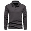 Polo Sweater | Turn Down Collar | Regular Fit | Long Sleeve Polo Shirts | Men's Clothing