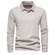 Polo Sweater | Turn Down Collar | Regular Fit | Long Sleeve Polo Shirts | Men's Clothing
