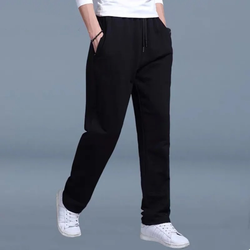 Straight Leg Joggers - Drawstring - Leisure - Sweatpants - Men's Pants
