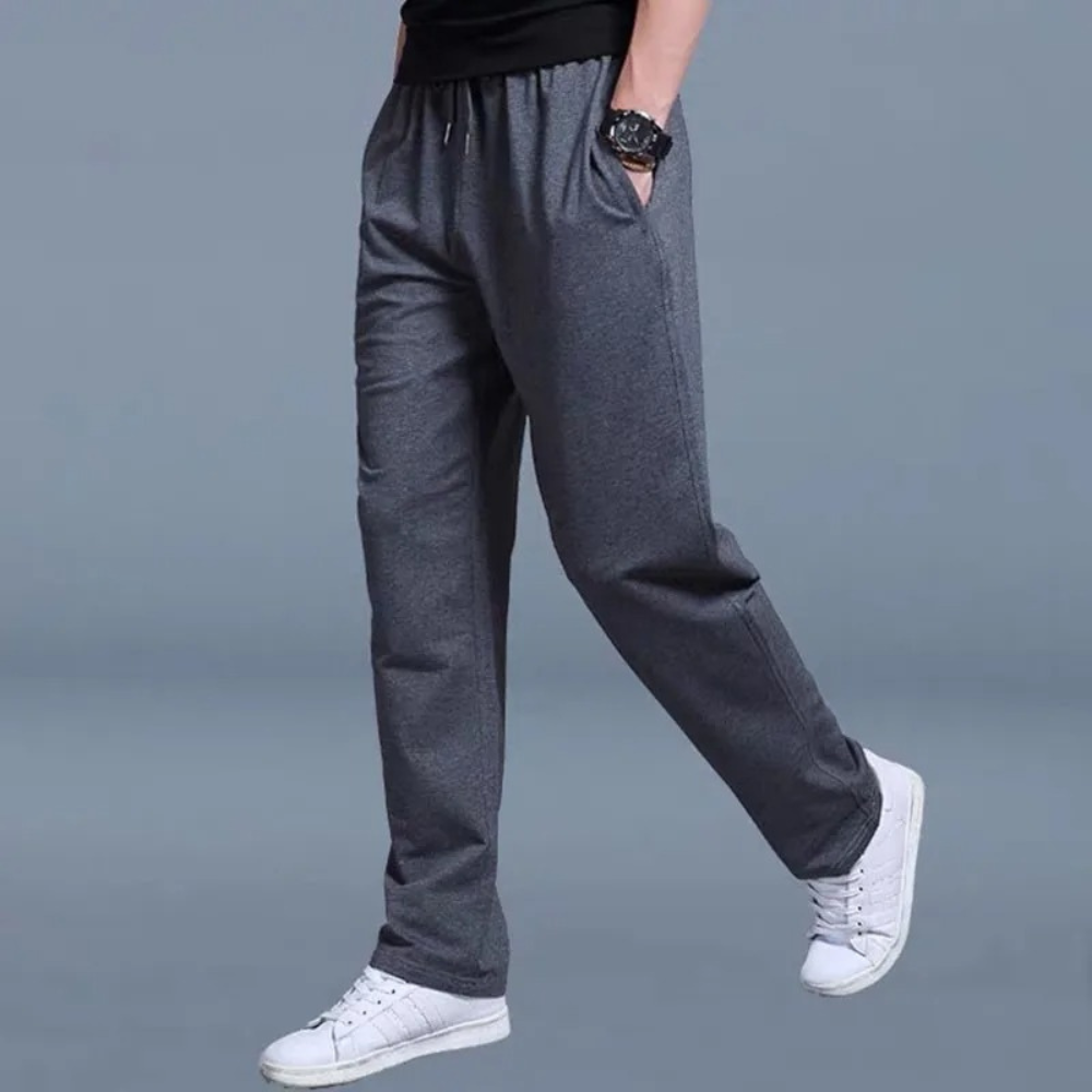 Straight Leg Joggers - Drawstring - Leisure - Sweatpants - Men's Pants