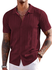 Short Sleeve Shirt - Lightweight - Button-Up - Summer Shirt - Men's Shirt