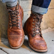 Leather Boots | Brown | Lace-Up | Ankle Boots | Men's Boots