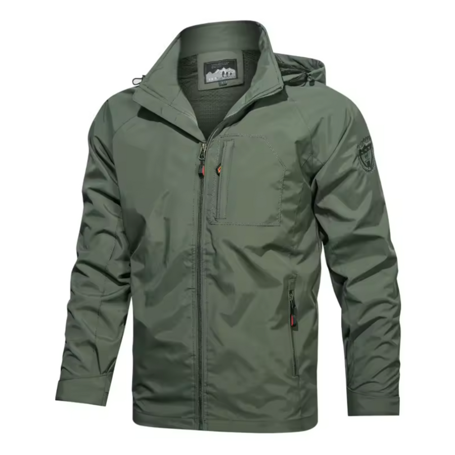 Windbreaker Jacket - Men's Hooded Waterproof Outdoor Jacket 