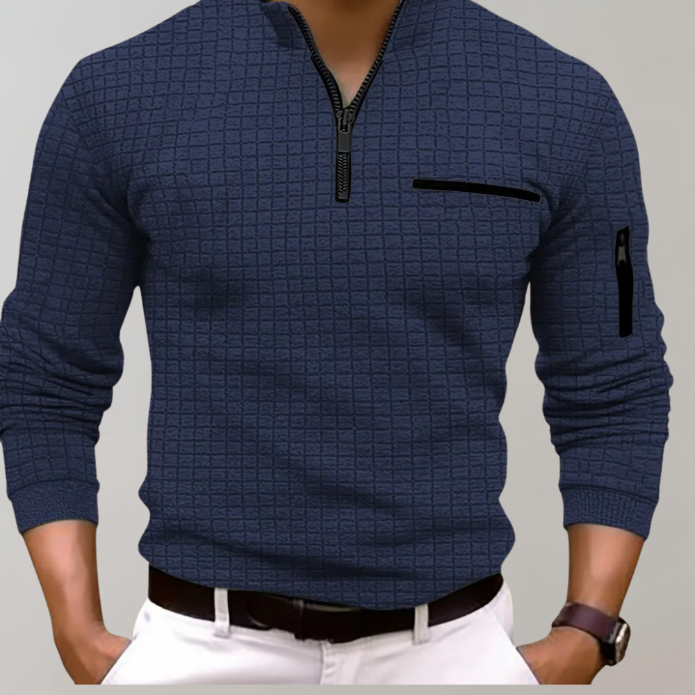 Quarter Zip Shirt | Pullover | Polo Shirt | Quarter Zip Sweatshirt | Men's Half Zip Sweater