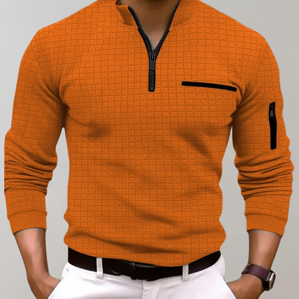 Quarter Zip Shirt | Pullover | Polo Shirt | Quarter Zip Sweatshirt | Men's Half Zip Sweater