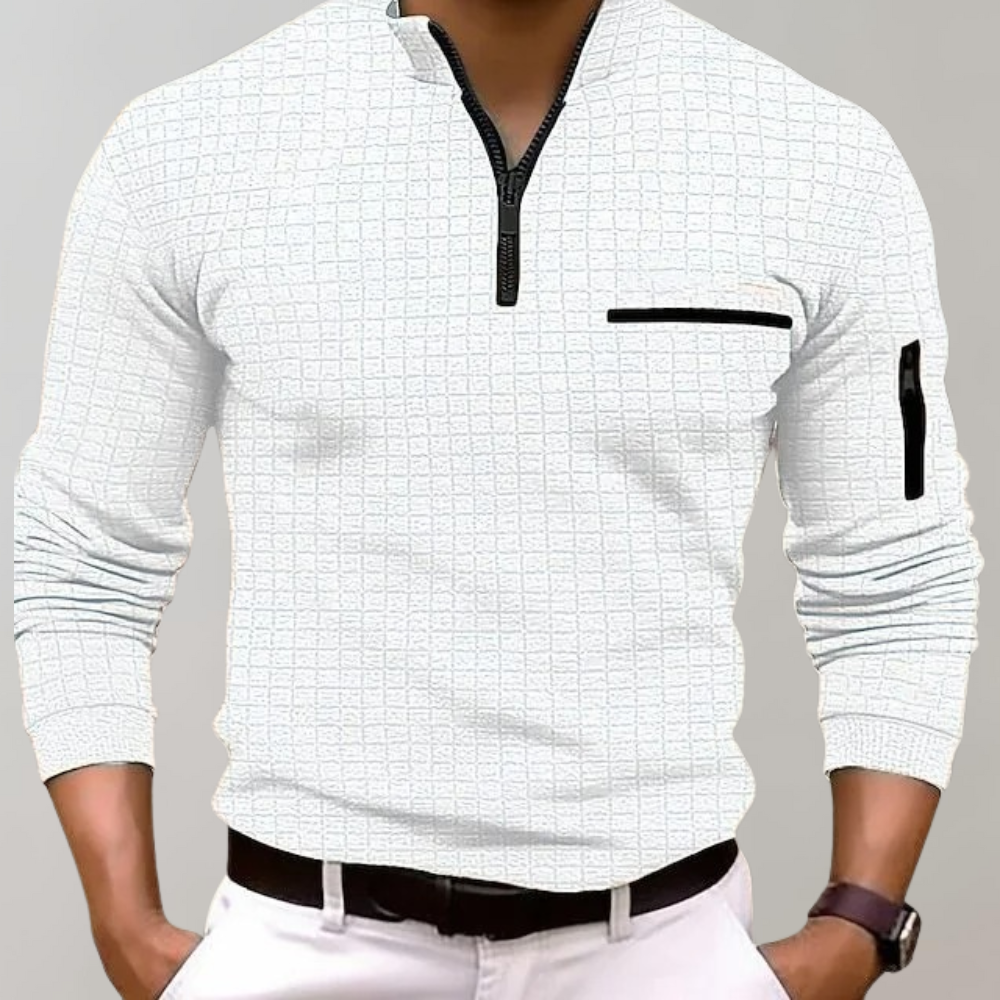 Quarter Zip Shirt | Pullover | Polo Shirt | Quarter Zip Sweatshirt | Men's Half Zip Sweater