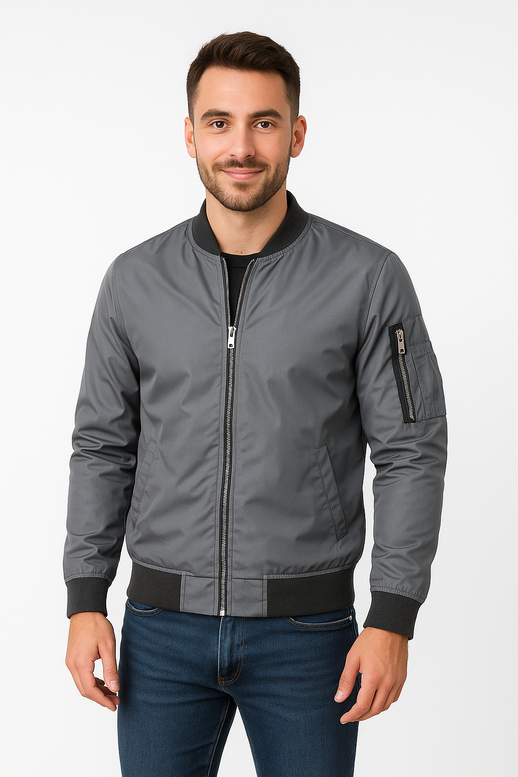 Bomber Jacket | Zip-Up | Windproof | Summer Jacket | Men's Jacket