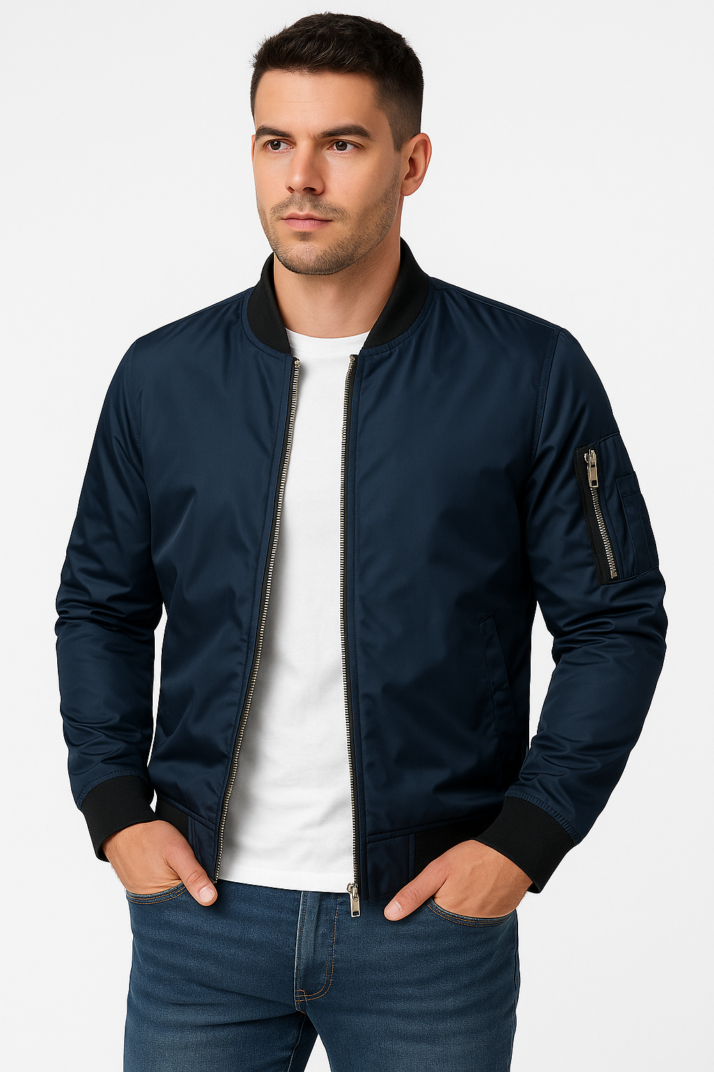 Bomber Jacket | Zip-Up | Windproof | Summer Jacket | Men's Jacket
