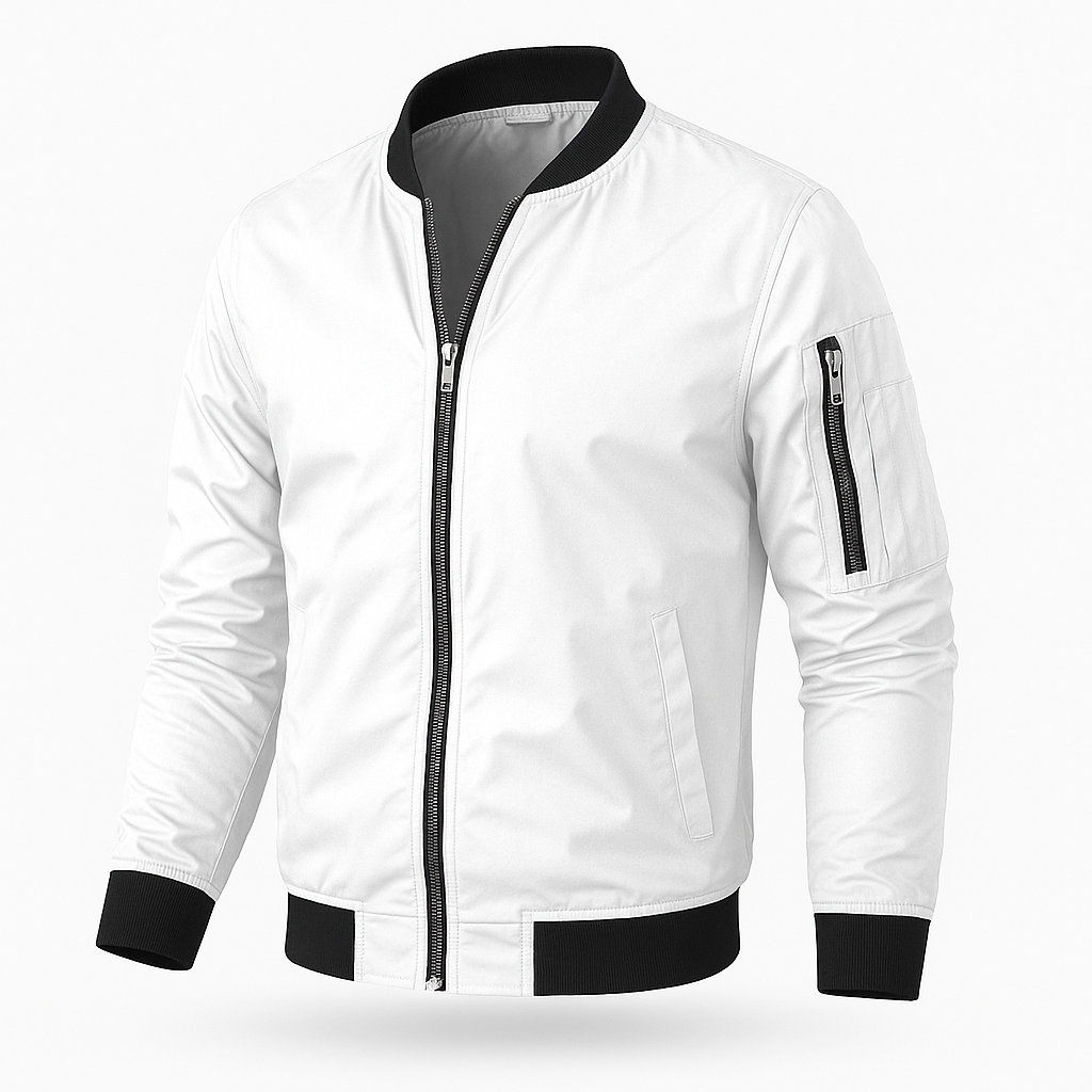 Bomber Jacket | Zip-Up | Windproof | Summer Jacket | Men's Jacket