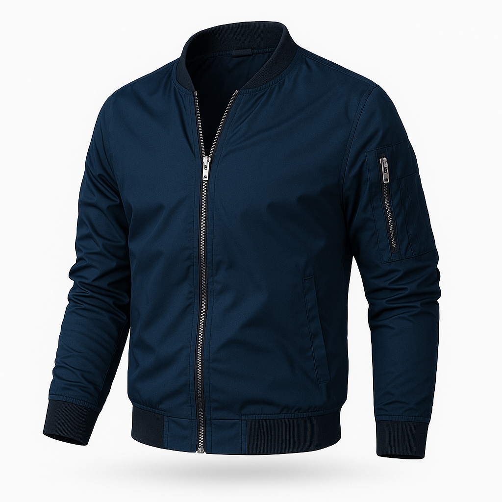Bomber Jacket | Zip-Up | Windproof | Summer Jacket | Men's Jacket