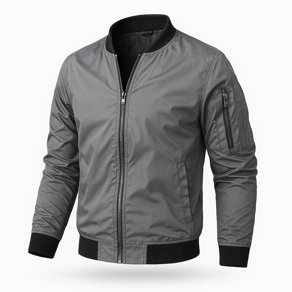 Bomber Jacket | Zip-Up | Windproof | Summer Jacket | Men's Jacket