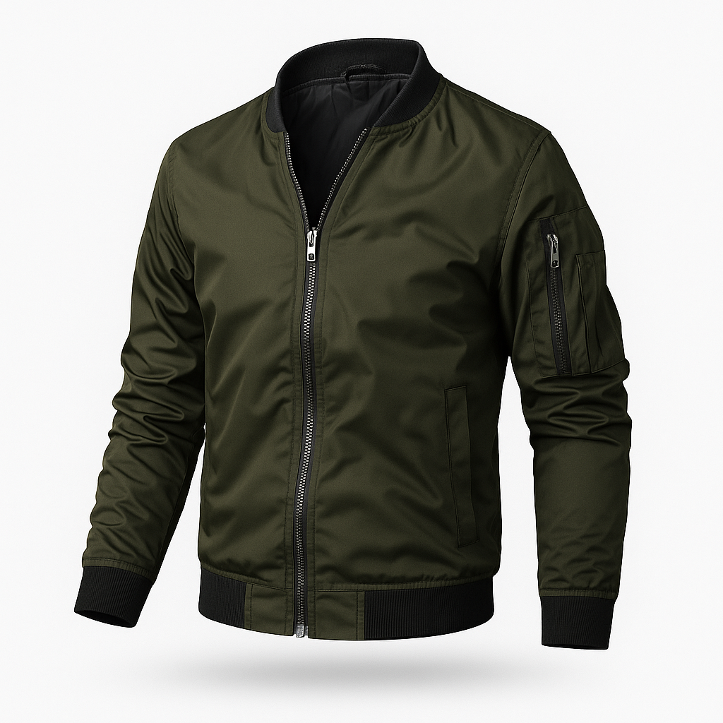 Bomber Jacket | Zip-Up | Windproof | Summer Jacket | Men's Jacket