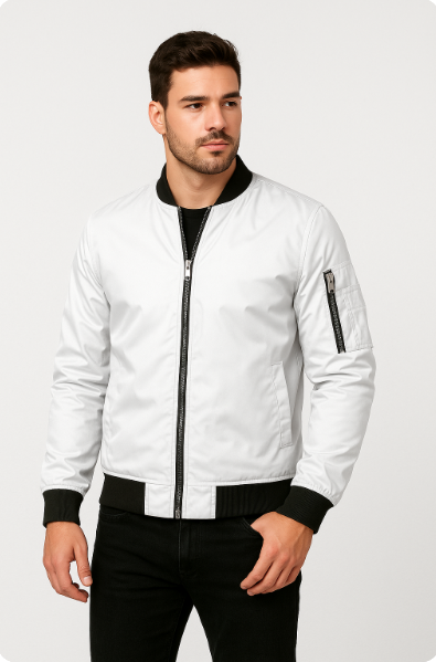 Bomber Jacket | Zip-Up | Windproof | Summer Jacket | Men's Jacket