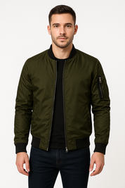 Bomber Jacket | Zip-Up | Windproof | Summer Jacket | Men's Jacket