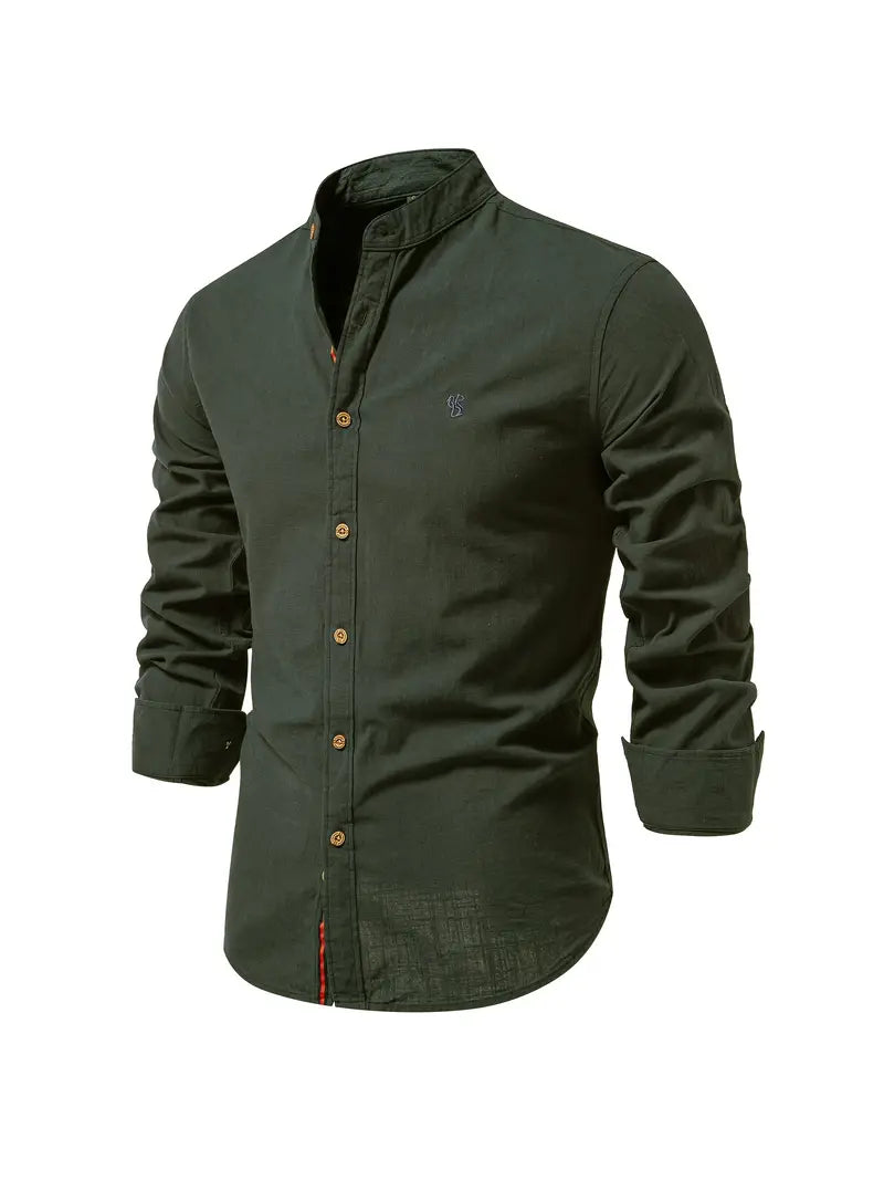 Button-Up Shirt | Slim Fit | Lightweight | Long Sleeve Shirt | Men's Shirt