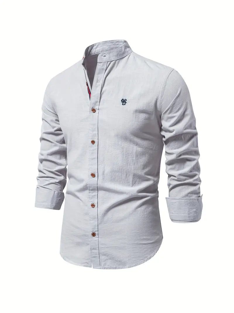 Button-Up Shirt | Slim Fit | Lightweight | Long Sleeve Shirt | Men's Shirt