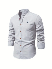 Button-Up Shirt | Slim Fit | Lightweight | Long Sleeve Shirt | Men's Shirt